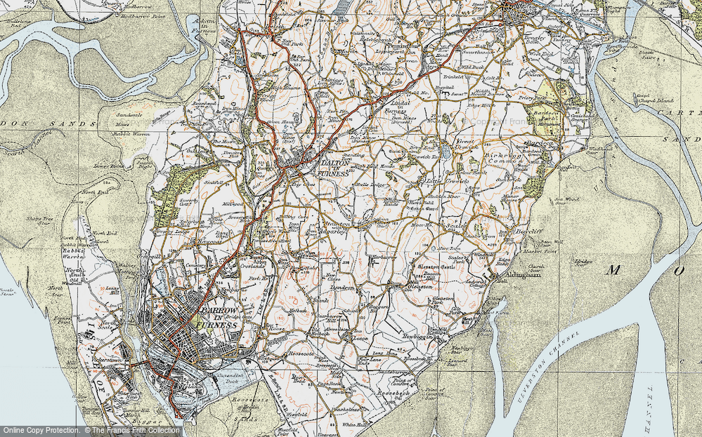 Old Map of Stainton with Adgarley, 1924 in 1924
