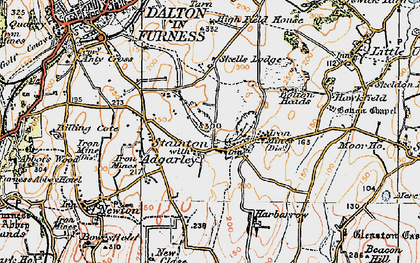 Old map of Stainton with Adgarley in 1924