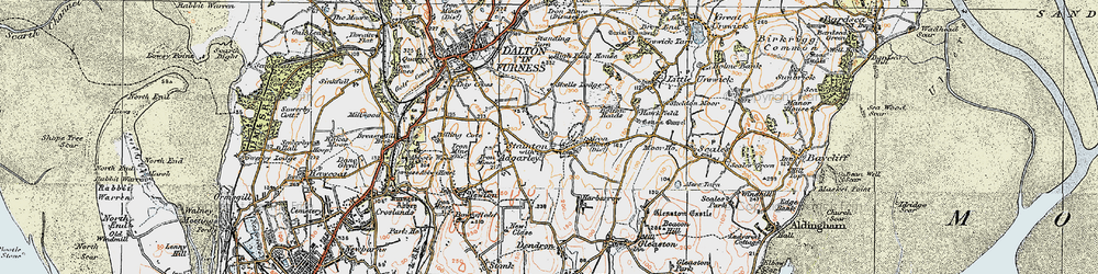 Old map of Stainton with Adgarley in 1924