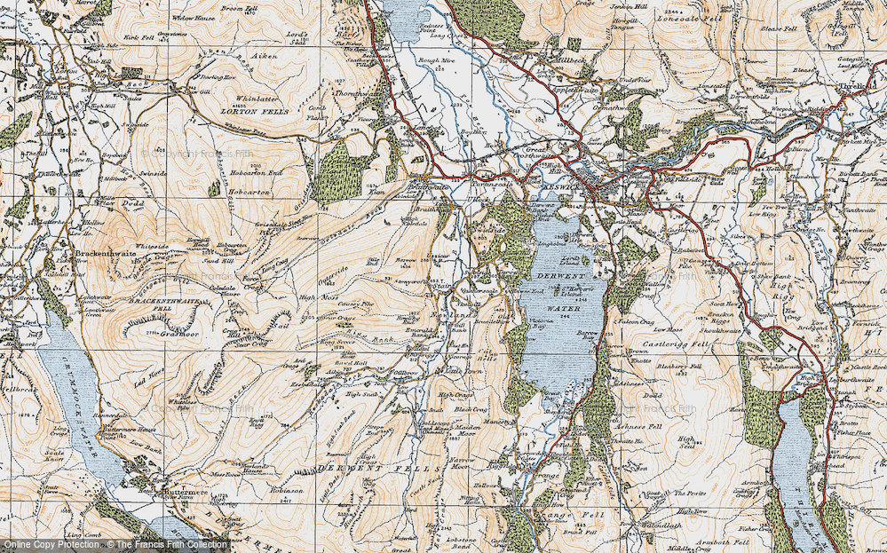 Old Map of Stair, 1925 in 1925