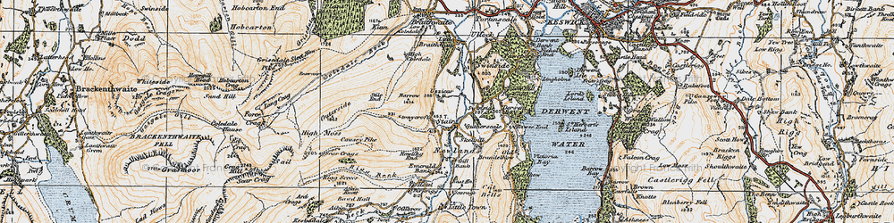 Old map of Stair in 1925