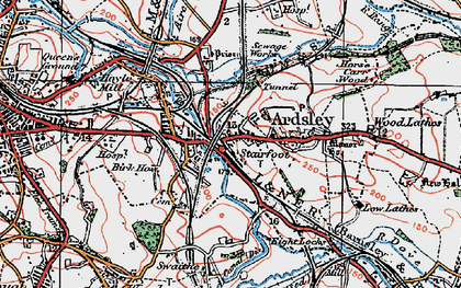 Old map of Stairfoot in 1924