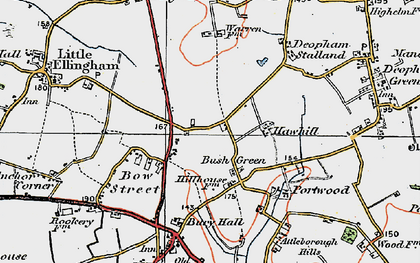 Old map of Stalland Common in 1921