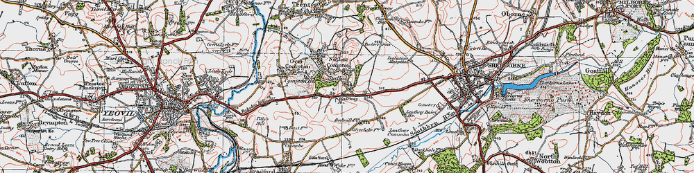 Old map of Tucker's Cross in 1919