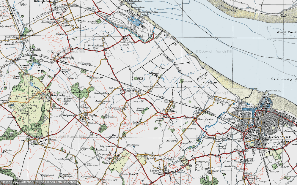 Old Map of Stallingborough, 1923 in 1923