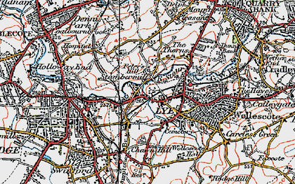 Old map of Stambermill in 1921