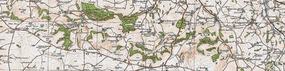 Old map of Stamborough in 1919