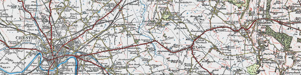 Old map of Limes, The in 1924