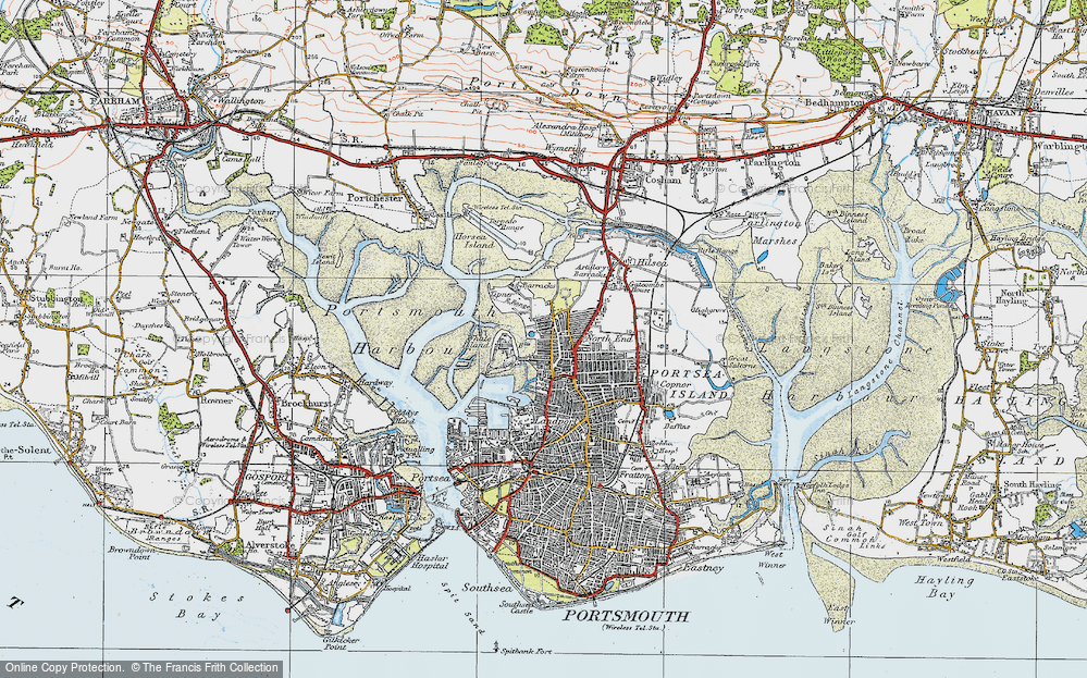 Old Map of Stamshaw, 1919 in 1919