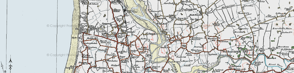 Old map of Stanah in 1924