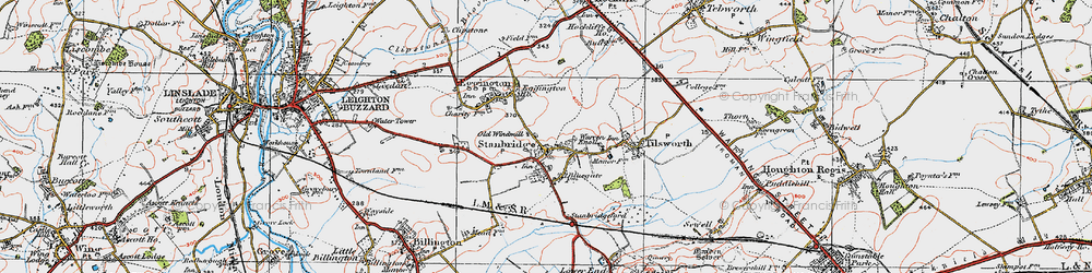 Old map of Stanbridge in 1920