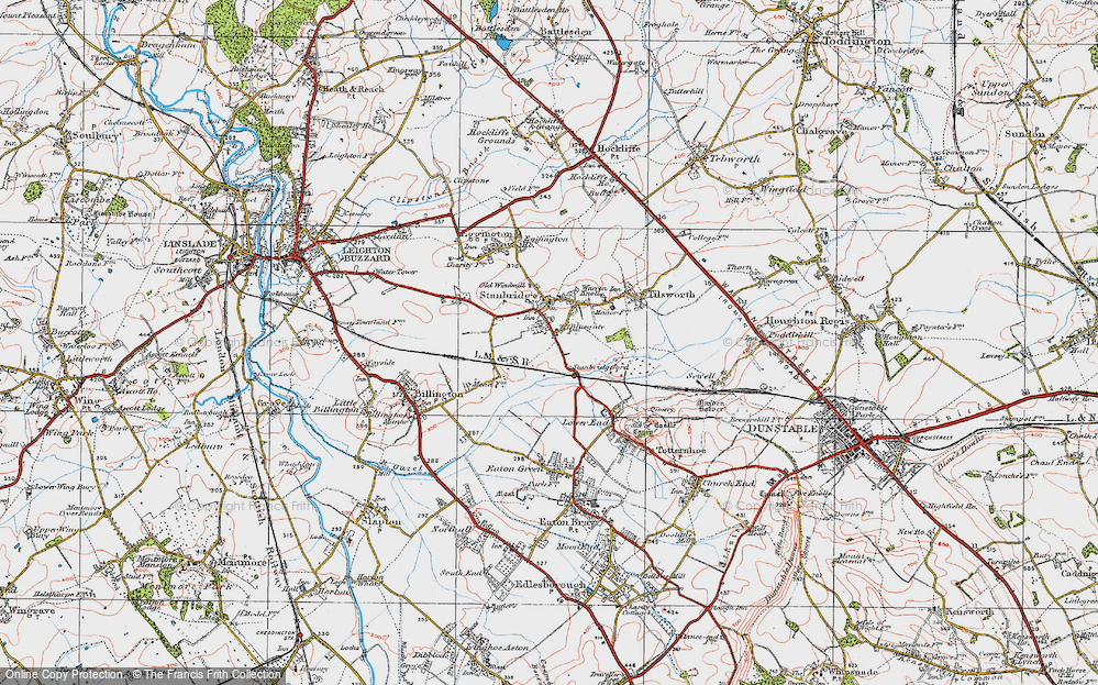 Old Map of Stanbridgeford, 1920 in 1920