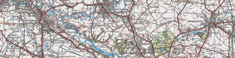 Old map of Stand in 1924