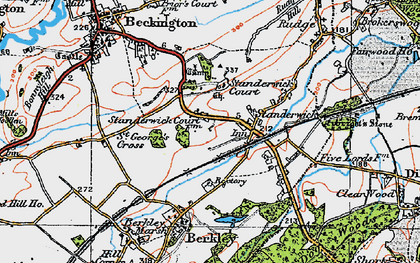Old map of Standerwick in 1919