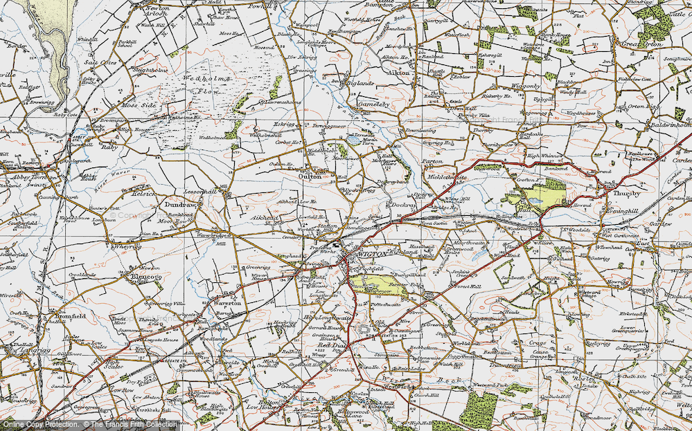 Old Map of Standingstone, 1925 in 1925