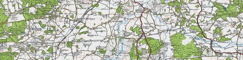 Old map of Stanford End in 1919