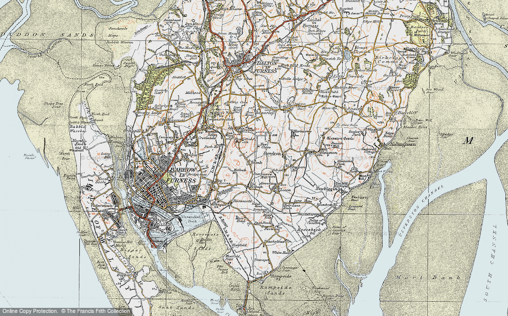 Old Map of Stank, 1924 in 1924