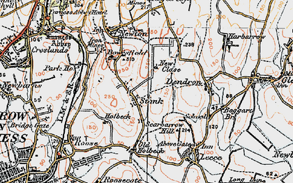 Old map of Stank in 1924