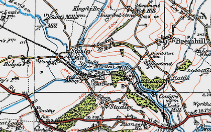 Old map of Stanley in 1919