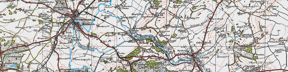 Old map of Stanley in 1919