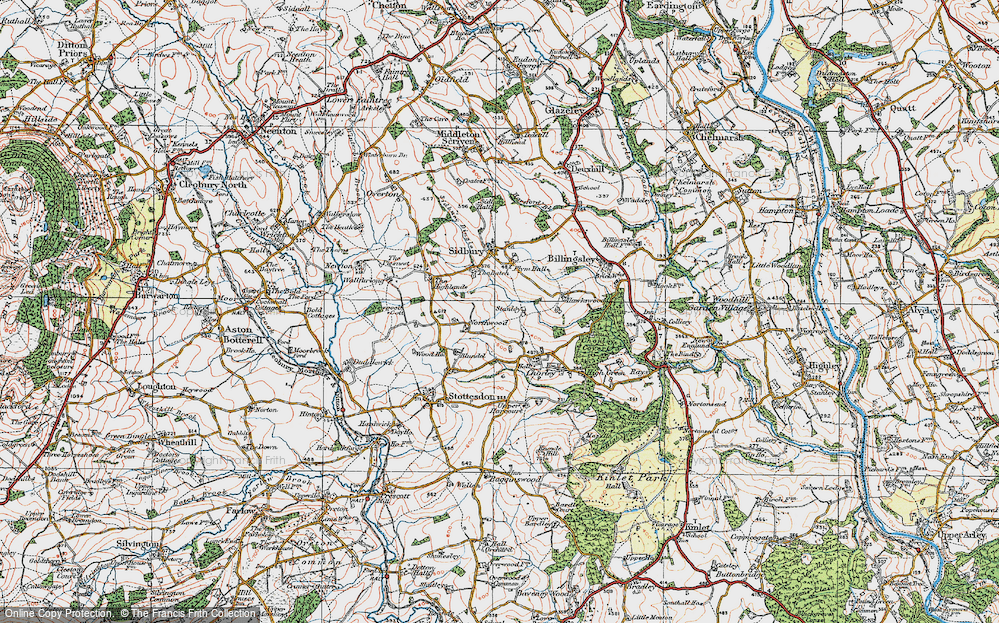 Old Map of Stanley, 1921 in 1921