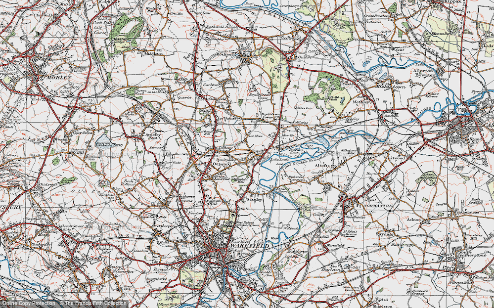 Old Map of Stanley, 1925 in 1925