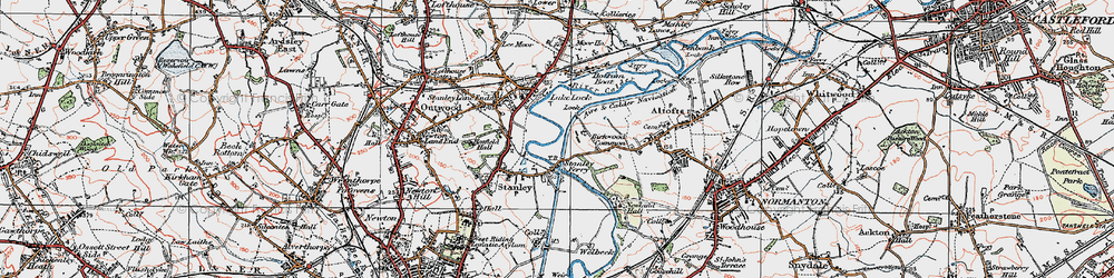 Old map of Stanley Ferry in 1925
