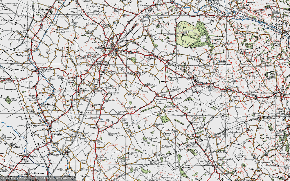 Old Map of Stanley Gate, 1923 in 1923