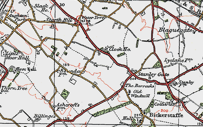 Old map of Stanley Gate in 1923