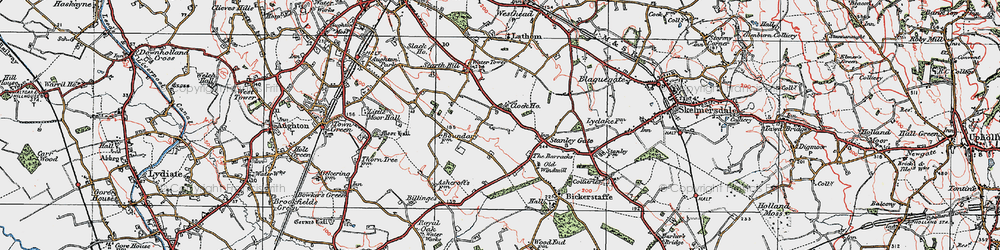 Old map of Stanley Gate in 1923