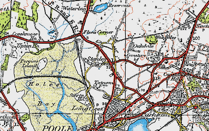 Old map of Stanley Green in 1919