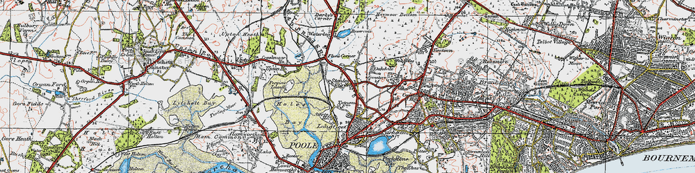 Old map of Stanley Green in 1919
