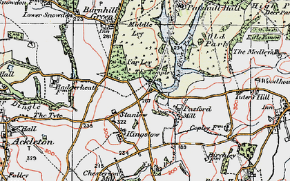 Old map of Stanlow in 1921