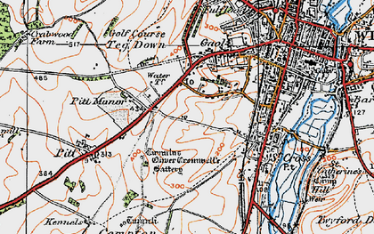 Old map of Stanmore in 1919