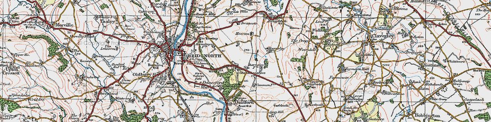 Old map of Stanmore in 1921
