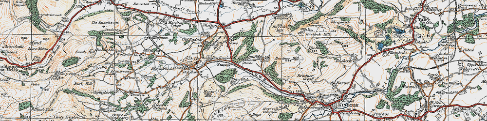 Old map of Stanner in 1920