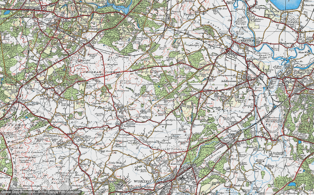 Old Map of Historic Map covering Larkenshaw in 1920