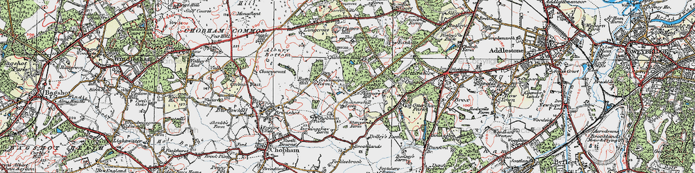 Old map of Stanners Hill in 1920