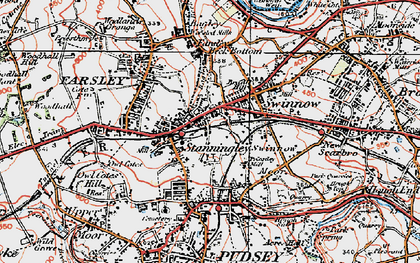 Old map of Stanningley in 1925