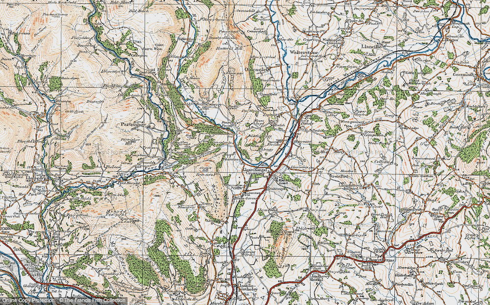 Old Map of Stanton, 1919 in 1919