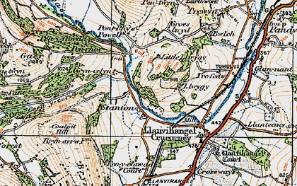 Old map of Stanton in 1919