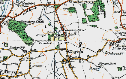 Old map of Stanton Street in 1920