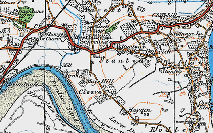 Old map of Stantway in 1919
