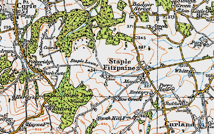 Old map of Staple Lawns in 1919