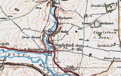 Old map of Stapleford in 1919