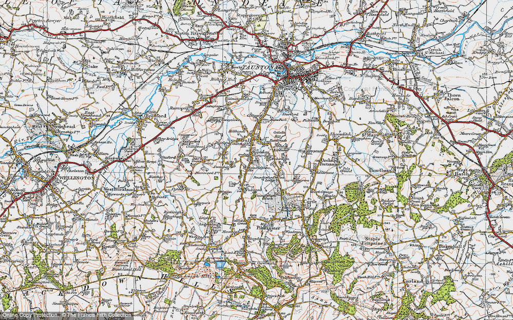 Old Map of Staplehay, 1919 in 1919