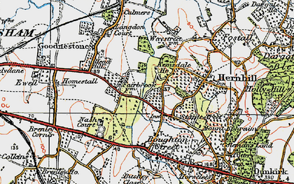 Old map of Staplestreet in 1921