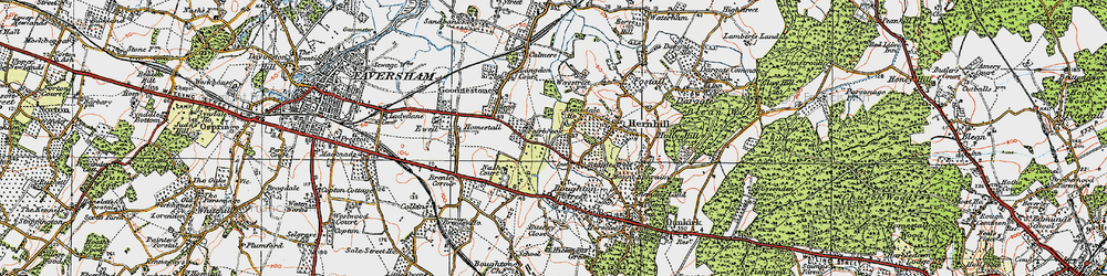Old map of Staplestreet in 1921