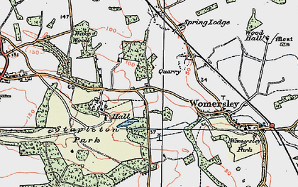 Old map of Stapleton in 1924