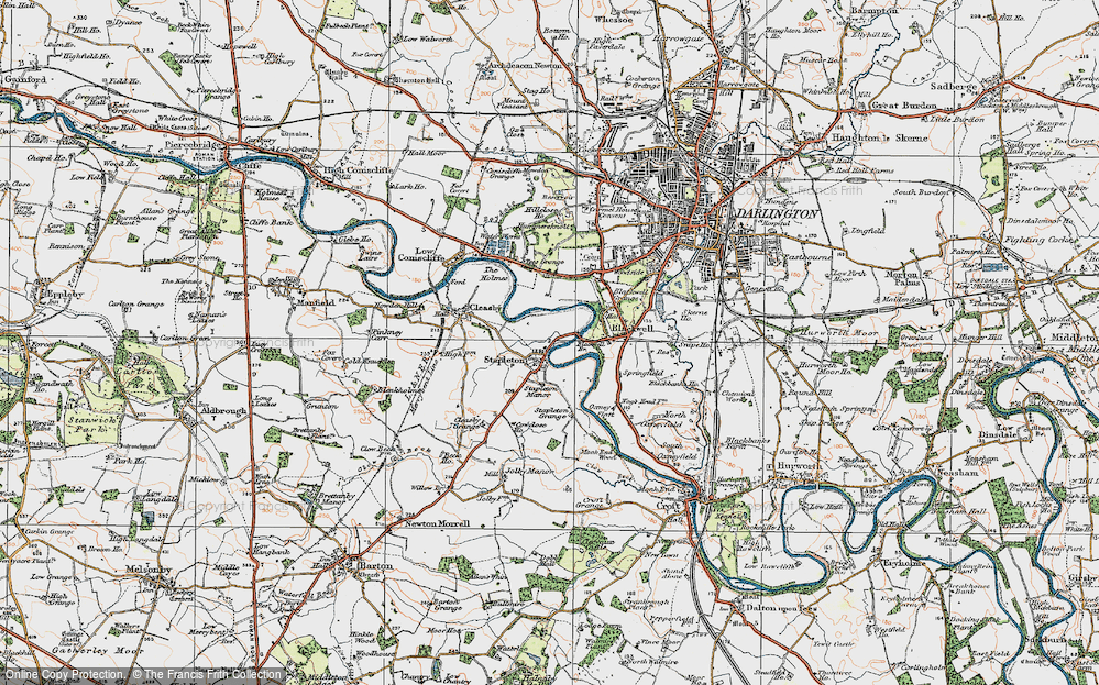 Old Map of Stapleton, 1925 in 1925